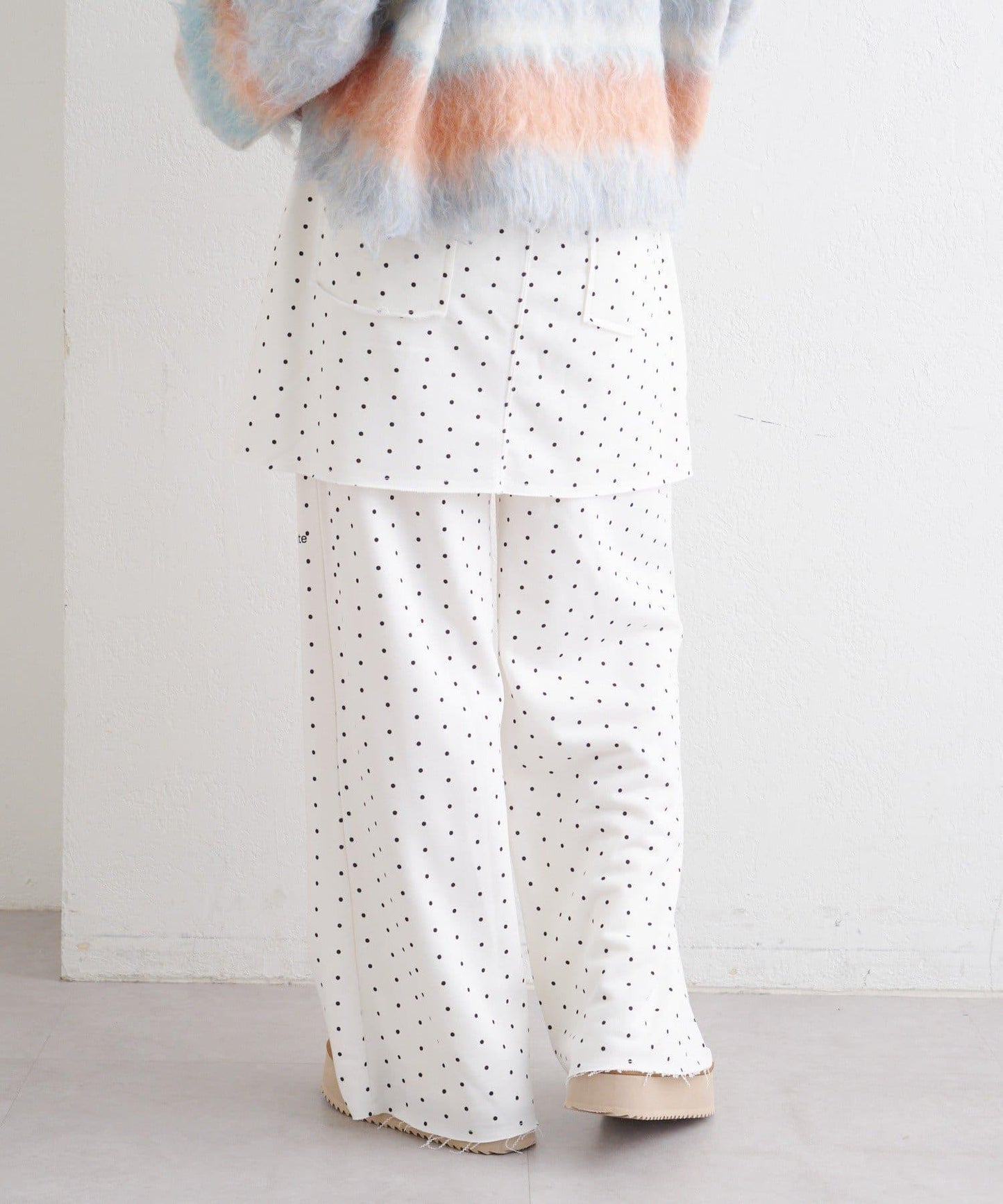 w closet 字母印花 衛衣面料 裙褲