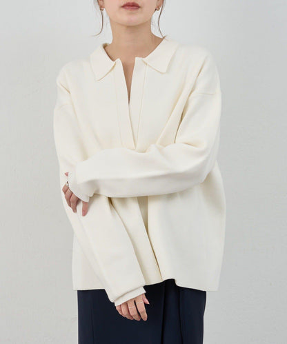 26SS 開領橄欖球風針織上衣