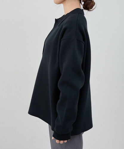 26SS 開領橄欖球風針織上衣