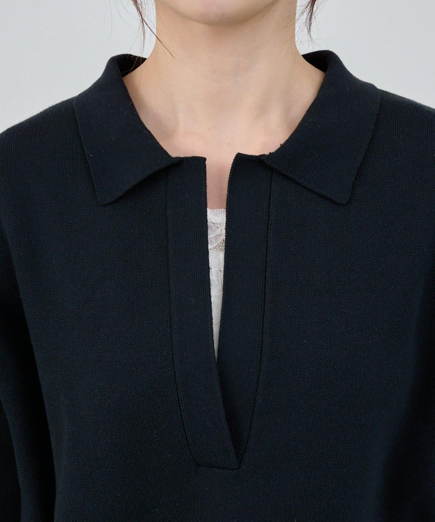 26SS 開領橄欖球風針織上衣