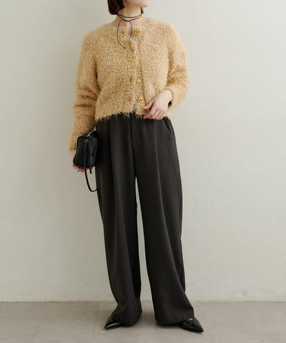 Omekashi 亮絲摩爾針織開衫