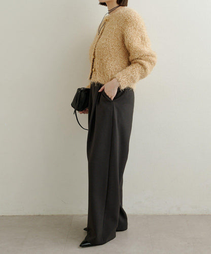 Omekashi 亮絲摩爾針織開衫