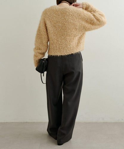 Omekashi 亮絲摩爾針織開衫