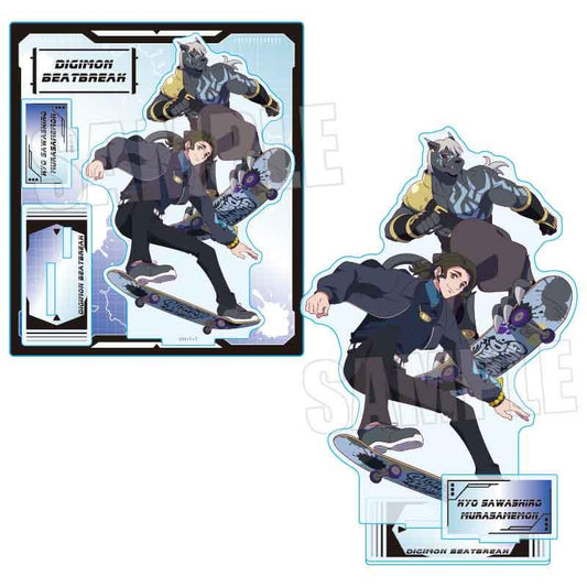 DIGIMON BEATBREAK（數碼寶貝 BEATBREAK） 沢城キョウ&ムラサメモン 亞克力立牌 Skater ver.