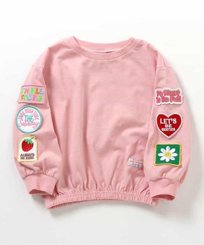 袖部多貼布徽章設計 T恤