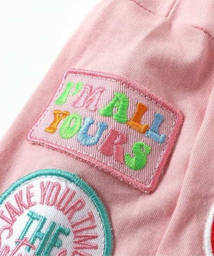 袖部多貼布徽章設計 T恤