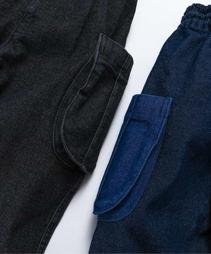 輕鬆側袋設計 全長 褲子