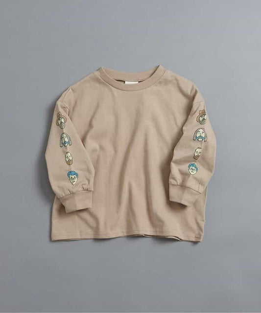 袖部多樣印花 T恤