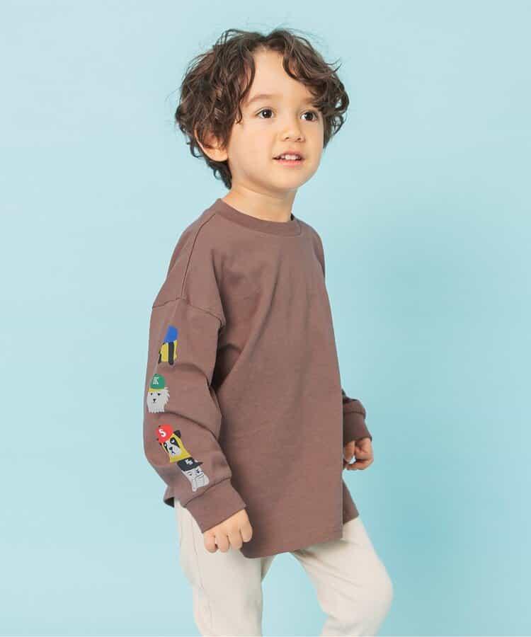 袖部多樣印花 T恤