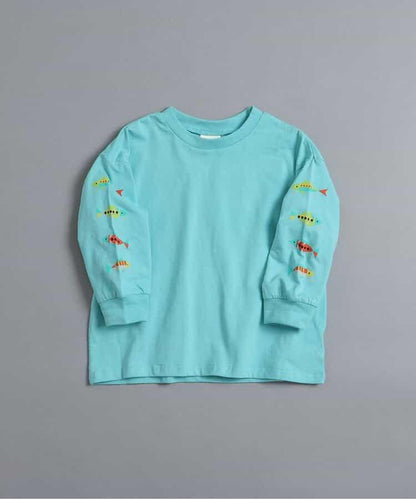 袖部多樣印花 T恤