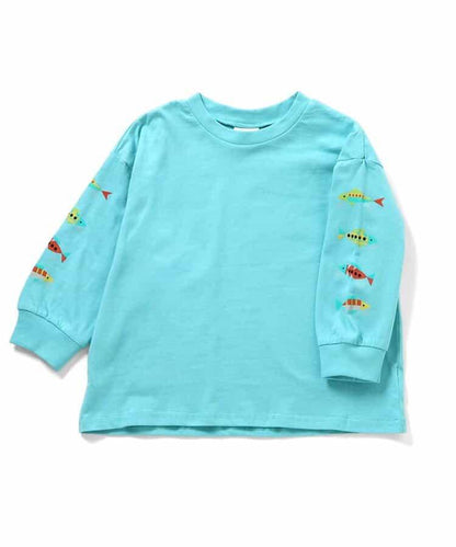 袖部多樣印花 T恤