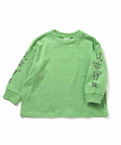 袖部多樣印花 T恤