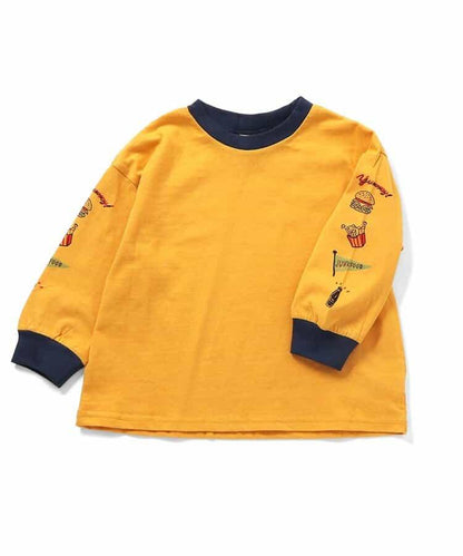 袖部多樣印花 T恤