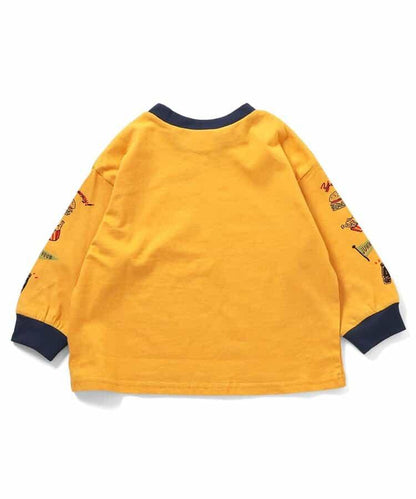 袖部多樣印花 T恤