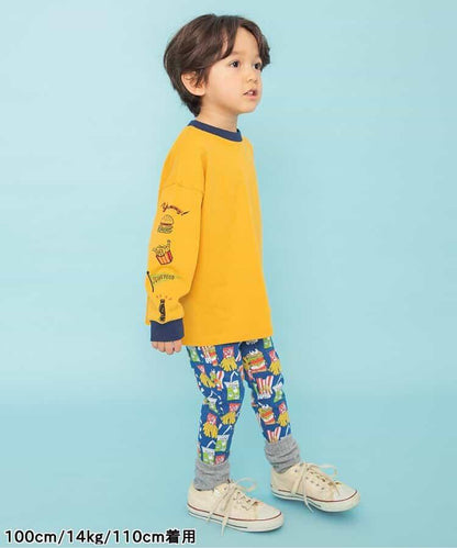 袖部多樣印花 T恤