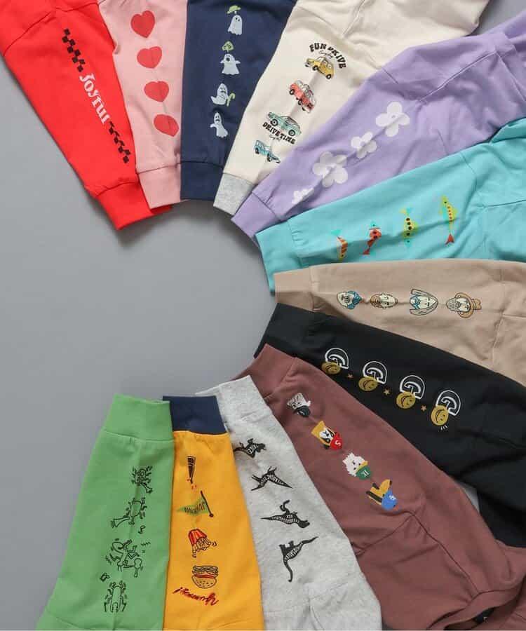 袖部多樣印花 T恤