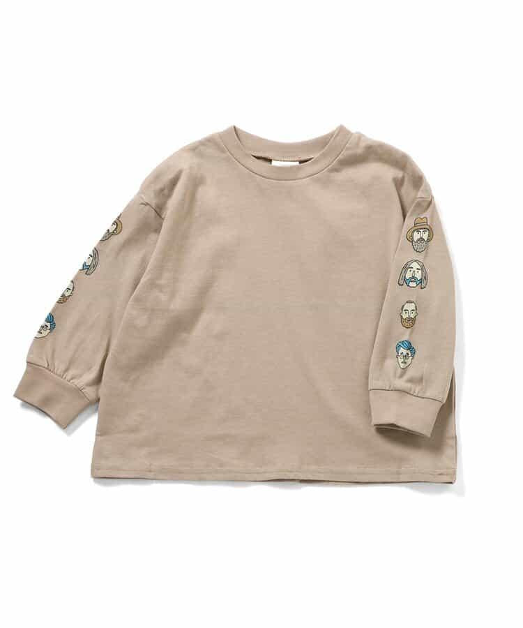 袖部多樣印花 T恤