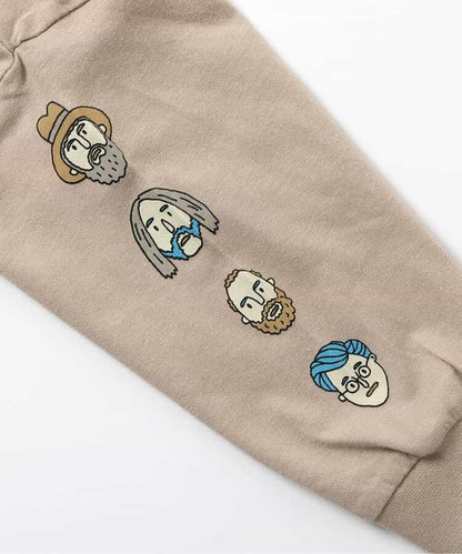 袖部多樣印花 T恤