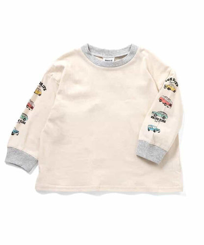 袖部多樣印花 T恤