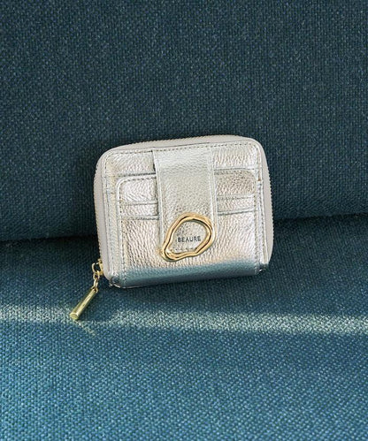 金屬裝飾雙摺錢包