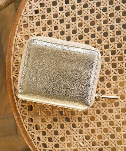 金屬裝飾雙摺錢包