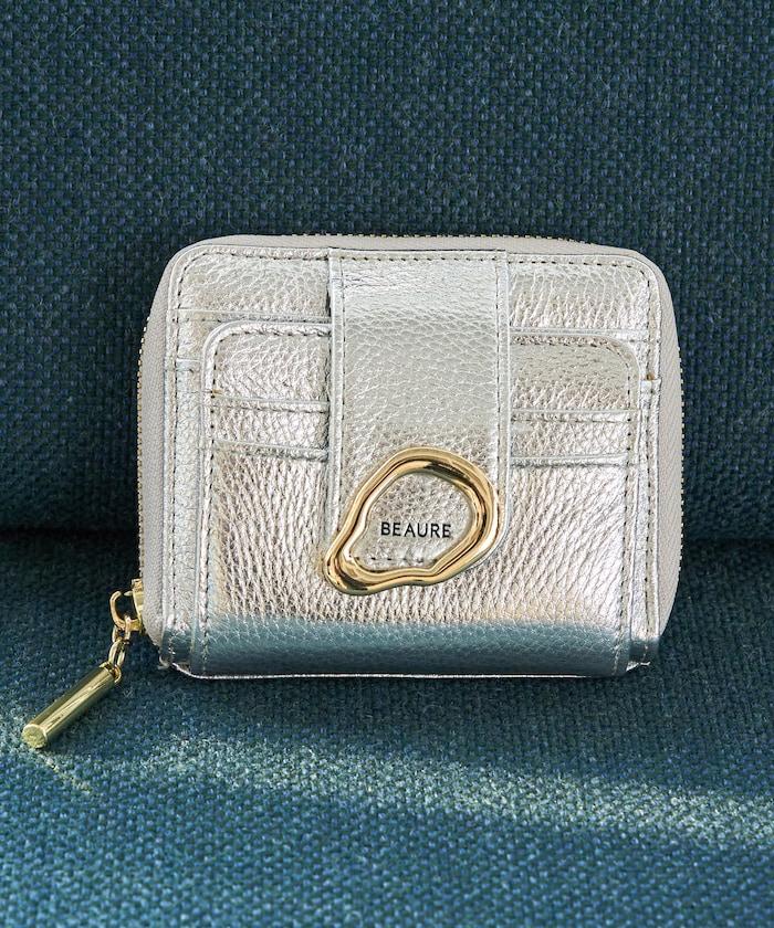 金屬裝飾雙摺錢包