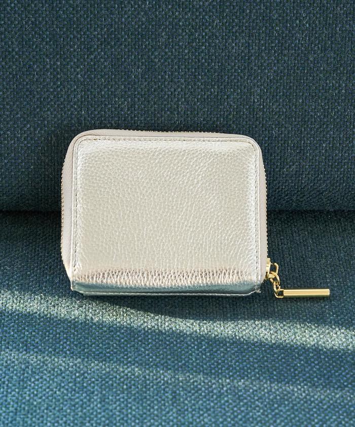 金屬裝飾雙摺錢包