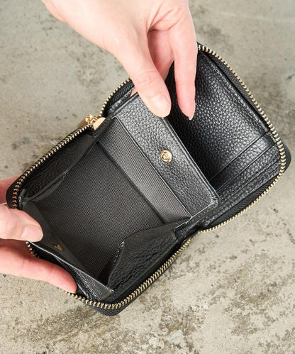 金屬裝飾雙摺錢包
