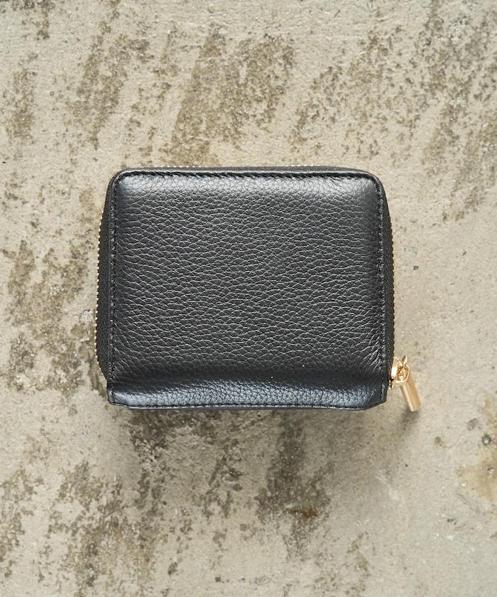 金屬裝飾雙摺錢包