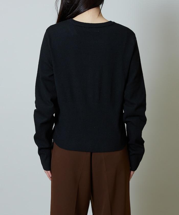 圍巾套裝 圓領 針織開衫