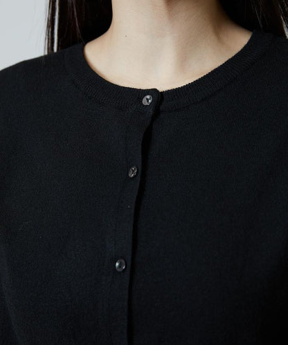 圍巾套裝 圓領 針織開衫