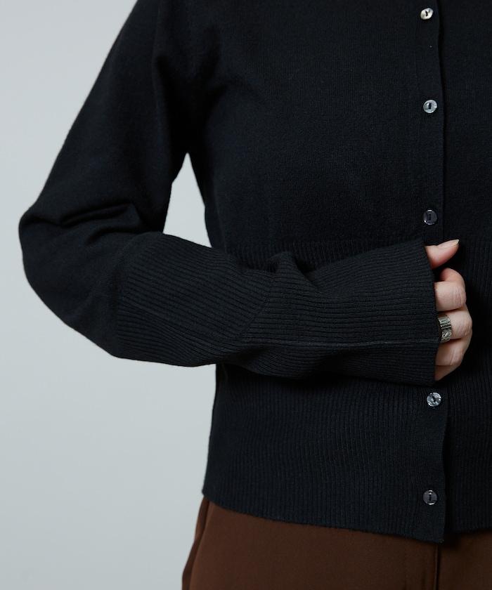 圍巾套裝 圓領 針織開衫