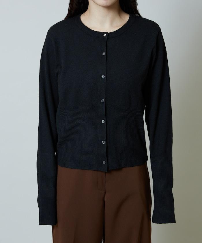 圍巾套裝 圓領 針織開衫