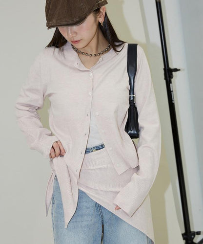 圍巾套裝 圓領 針織開衫