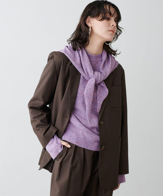 圍巾套裝 針織套頭衫