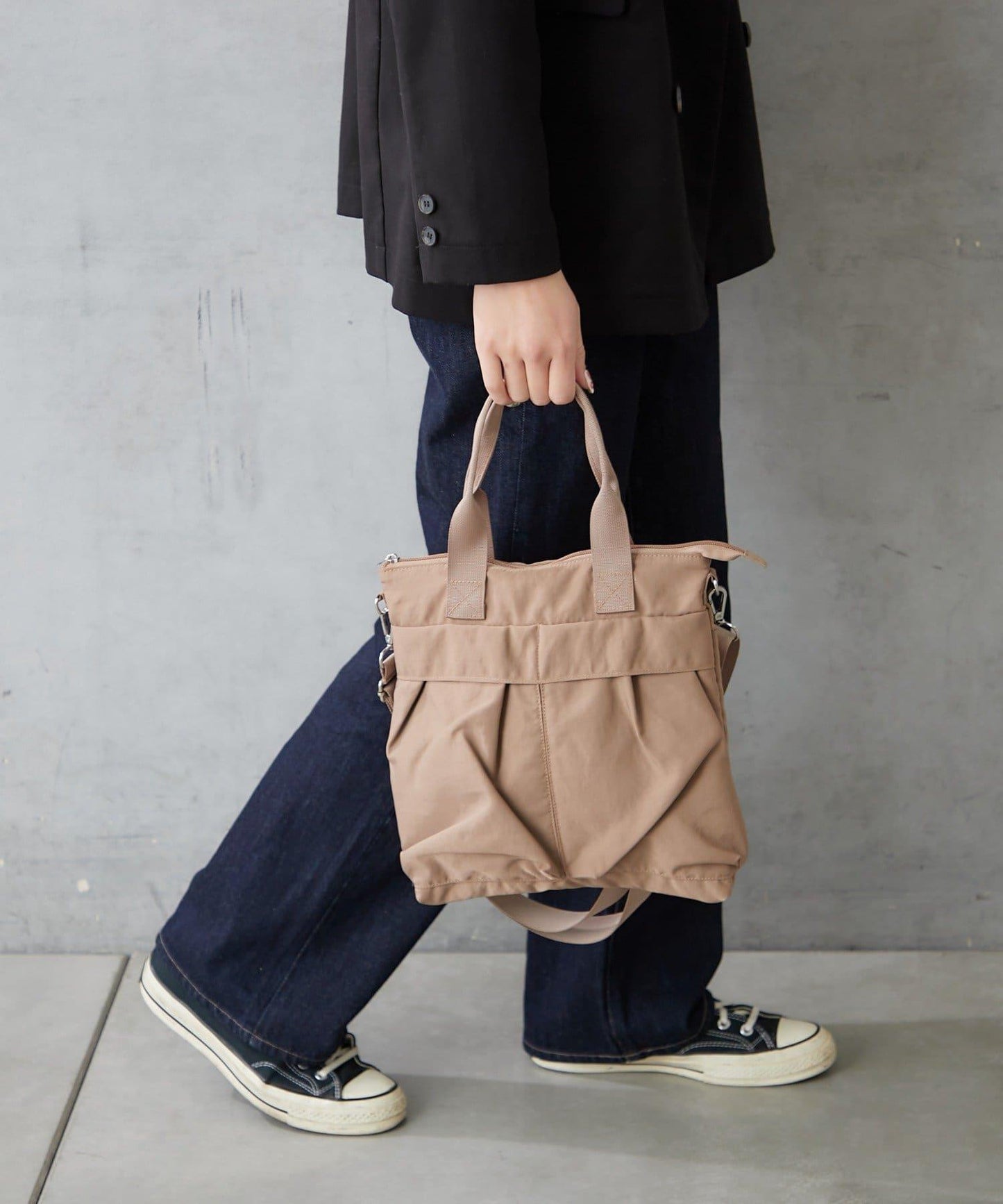 尼龍雙口袋兩用包