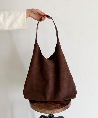 仿麂皮三角造型包