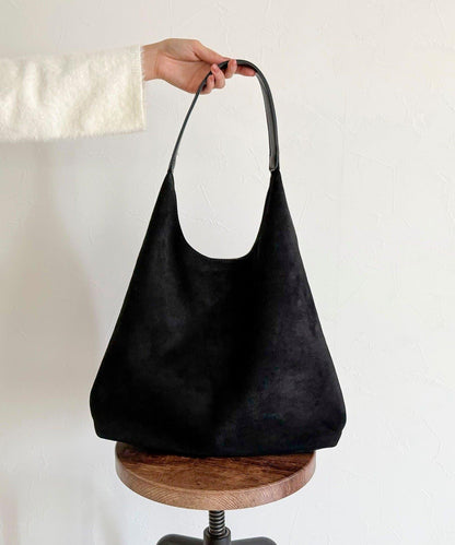 仿麂皮三角造型包