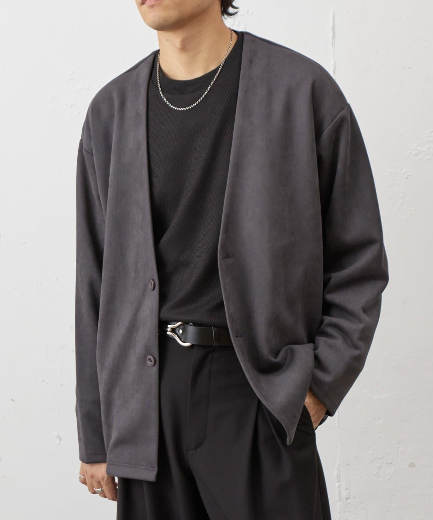 復刻款 可成套 合成麂皮 開衫