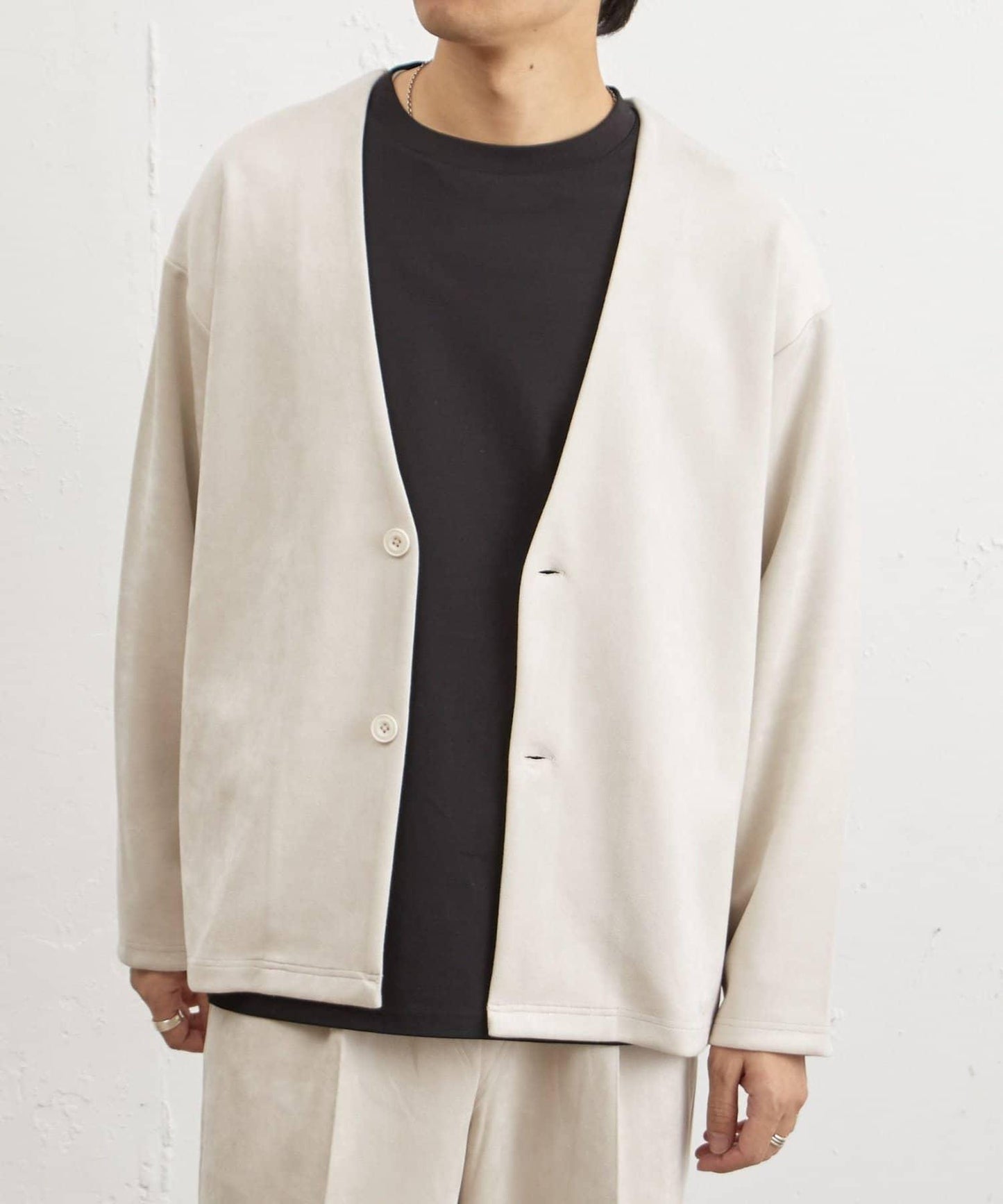 復刻款 可成套 合成麂皮 開衫