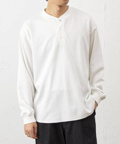 蜂巢紋亨利領套頭上衣