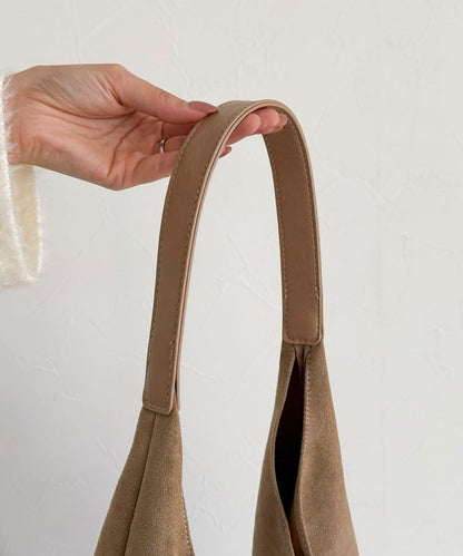 仿麂皮三角造型包