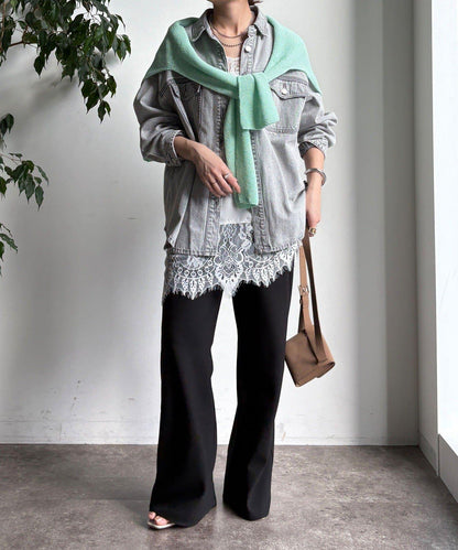 牛仔面料襯衫（網絡）