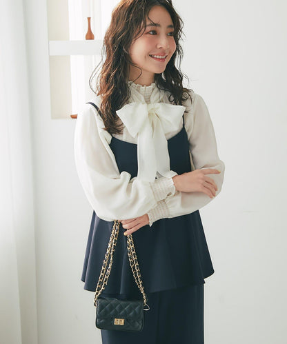 荷葉邊吊帶連體褲