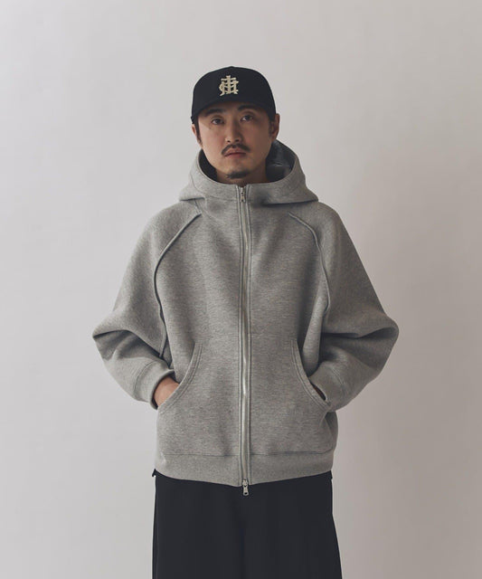 雙重提花連帽衛衣