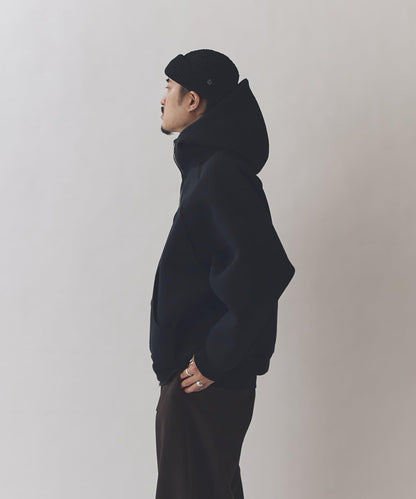 雙重提花連帽衛衣