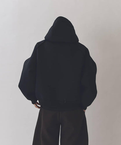 雙重提花連帽衛衣