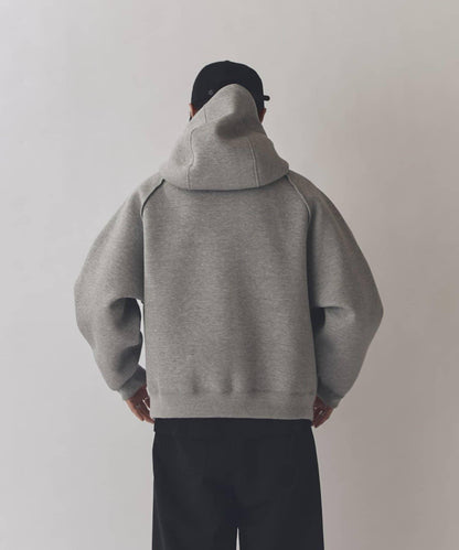 雙重提花連帽衛衣