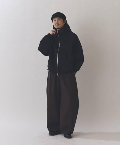 雙重提花連帽衛衣