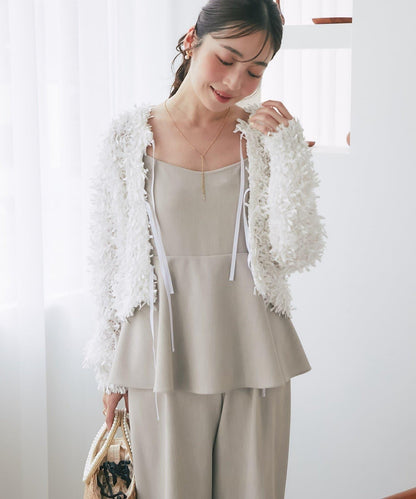 荷葉邊吊帶連體褲